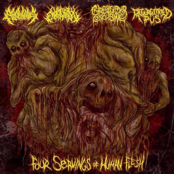 Aborning &amp; Chainsaw Castration &amp; Cheerleader Concubine &amp; Regurgitated Pus - Four Servings of Human Flesh (Split) (Lossless)